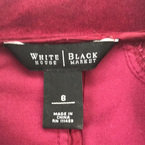 WHITE HOUSE BLACK MARKET VELVET BLAZER - Picture 5 of 8